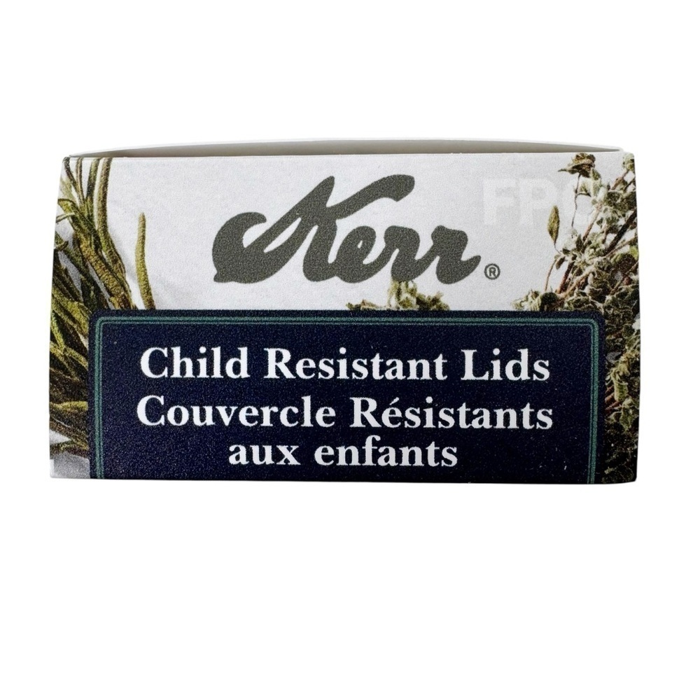 NEW Kerr Child Resistant Wide Mouth Lids Green Set of 2 - Picture 3 of 8